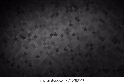 Dark Silver, Gray vector crooked abstract background. Brand-new colored illustration in blurry style with gradient. A new texture for your design.