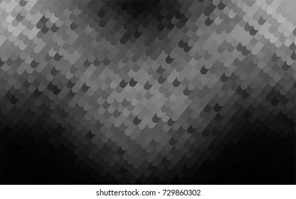 Dark Silver, Gray vector curved template. Brand-new colored illustration in blurry style with gradient. The best curved design for your business.