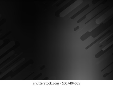 Dark Silver, Gray vector doodle blurred template. Shining colored illustration with doodles in Zen tangle style. A new texture for your design.