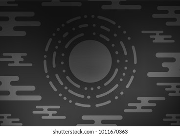 Dark Silver, Gray vector doodle blurred template. Glitter abstract illustration with doodles and Zen tangles. A completely new template for your business design.