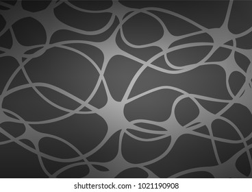 Dark Silver, Gray vector doodle blurred template. Geometric doodle illustration in Origami style with gradient. The pattern can be used for wallpapers and coloring books.