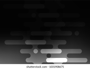 Dark Silver, Gray vector doodle blurred background. A completely new color illustration in doodle style. A completely new design for your business.