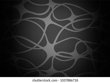 Dark Silver, Gray vector doodle blurred pattern. A vague abstract illustration with doodles in Indian style. The textured pattern can be used for website.