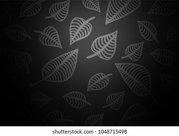Dark Silver, Gray vector doodle blurred pattern. Shining colored illustration with doodles in Zen tangle style. A completely new template for your business design.