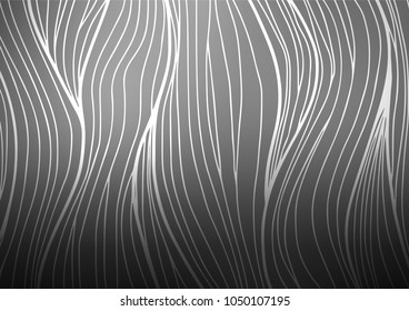 Dark Silver, Gray vector doodle blurred texture. An elegant bright illustration with lines in Natural style. The pattern can be used for wallpapers and coloring books.
