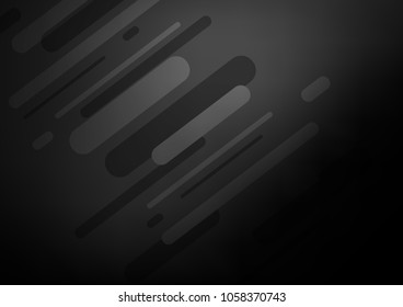 Dark Silver, Gray vector doodle blurred template. Doodles on blurred abstract background with gradient. Brand-new design for your business.