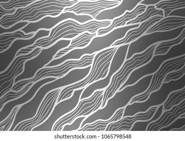 Dark Silver, Gray vector doodle blurred background. Decorative shining illustration with doodles on abstract template. A completely new template for your business design.