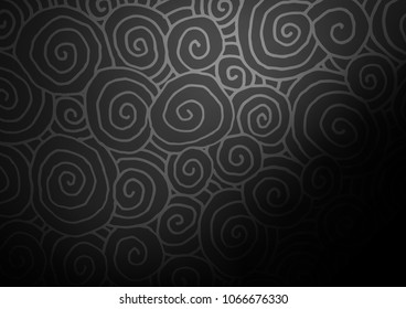 Dark Silver, Gray vector doodle blurred template. Colorful illustration in abstract style with doodles and Zen tangles. Brand-new design for your business.