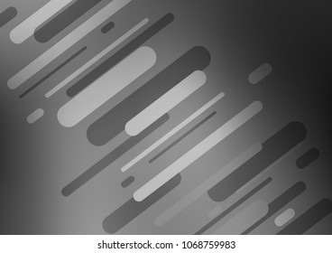 Dark Silver, Gray vector doodle blurred template. Decorative shining illustration with doodles on abstract template. Brand-new design for your business.
