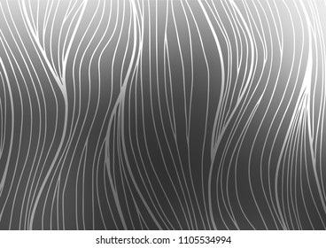 Dark Silver, Gray vector doodle blurred template. A vague abstract illustration with doodles in Indian style. Hand painted design for web, wrapping, wallpaper.
