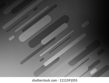 Dark Silver, Gray vector doodle blurred template. Glitter abstract illustration with doodles and Zen tangles. The template can be used as a background for cell phones.