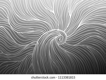 Dark Silver, Gray vector doodle blurred background. Glitter abstract illustration with doodles and Zen tangles. The doodle design can be used for your web site.