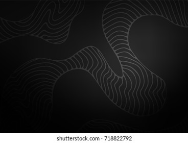 Dark Silver, Gray vector doodle blurred pattern. Doodles on blurred abstract background with gradient. The pattern can be used for coloring books and pages for kids.