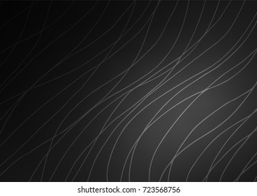 Dark Silver, Gray vector doodle blurred pattern. Ethnic elegant natural pattern with gradient. Hand painted design for web, wrapping, wallpaper.