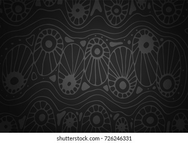 Dark Silver, Gray vector doodle blurred template. Decorative shining illustration with doodles on abstract template. The elegant pattern can be used as a part of a brand book.