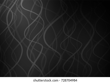 Dark Silver, Gray vector doodle blurred background. An elegant bright illustration with lines in Natural style. The pattern can be used for coloring books and pages for kids.