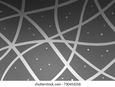 Dark Silver, Gray vector doodle blurred pattern. Creative illustration in blurred style with doodles and Zen tangles. A new texture for your design.