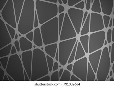 Dark Silver, Gray vector doodle blurred template. Glitter abstract illustration with doodles and Zen tangles. The elegant pattern can be used as a part of a brand book.