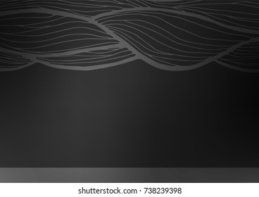 Dark Silver, Gray vector doodle blurred background. Decorative shining illustration with doodles on abstract template. Brand-new style for your business design.