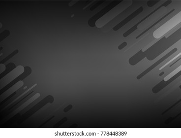 Dark Silver, Gray vector doodle blurred texture. Colorful abstract illustration with lines in Asian style. The best blurred design for your business.
