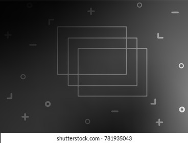 Dark Silver, Gray vector doodle blurred background. A vague abstract illustration with doodles in Indian style. The pattern can be used for coloring books and pages for kids.