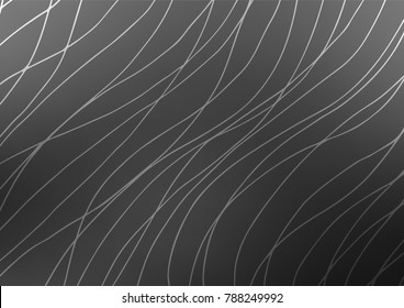 Dark Silver, Gray vector doodle blurred template. Creative illustration in blurred style with doodles. A new texture for your design.