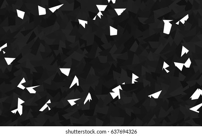 Dark Silver, Gray vector geometric simple minimalistic background, which consist of triangles on white background. Triangular pattern with gradient for your business design. Dark Silver, Gray vector geometric simple minimalistic background, which consist of triangles on white background. Triangular pattern with gradient for your business design.