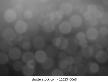 Dark Silver, Gray vector glossy bokeh pattern. A vague abstract illustration with gradient. Brand new design for your business.