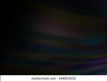 Dark Silver, Gray vector glossy abstract background. Colorful illustration in blurry style with gradient. The blurred design can be used for your web site.