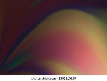 Dark Silver, Gray vector glossy abstract template. Colorful illustration in blurry style with gradient. The background for your creative designs.