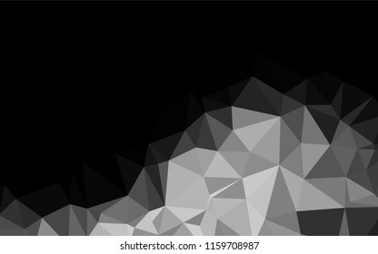 Dark Silver, Gray vector hexagon mosaic template. Shining colored illustration in a Brand new style. A completely new template for your business design.