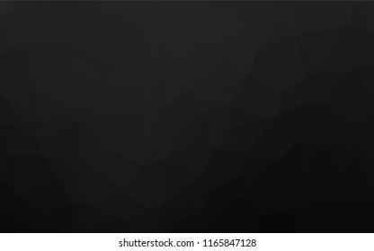Dark Silver, Gray vector hexagon mosaic template. Modern geometrical abstract illustration with gradient. Brand new style for your business design.