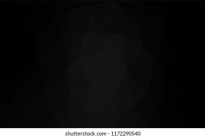 Dark Silver, Gray vector hexagon mosaic cover. An elegant bright illustration with gradient. The elegant pattern can be used as part of a brand book.