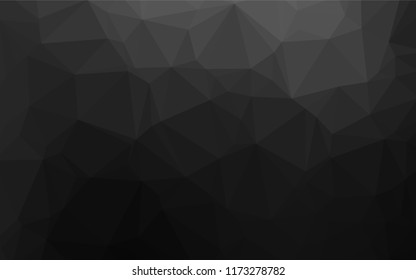 Dark Silver, Gray vector hexagon mosaic texture. An elegant bright illustration with gradient. A completely new design for your business.