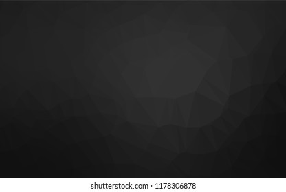 Dark Silver, Gray vector hexagon mosaic template. Shining colored illustration in a Brand new style. The completely new template can be used for your brand book.
