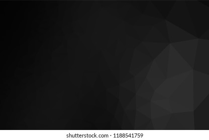 Dark Silver, Gray vector hexagon mosaic cover. An elegant bright illustration with gradient. A completely new design for your business.