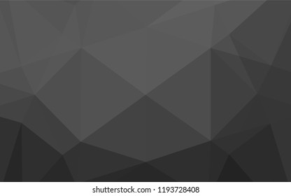 Dark Silver, Gray vector hexagon mosaic cover. Colorful abstract illustration with gradient. A completely new template for your business design.