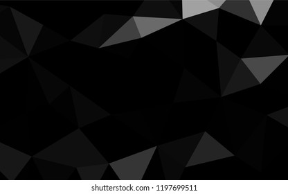 Dark Silver, Gray vector hexagon mosaic template. A completely new color illustration in a vague style. A completely new design for your business.
