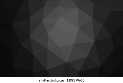 Dark Silver, Gray vector hexagon mosaic cover. Brand new colored illustration in blurry style with gradient. A completely new design for your business.