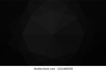 Dark Silver, Gray vector hexagon mosaic template. Shining colored illustration in a Brand new style. A completely new template for your business design.