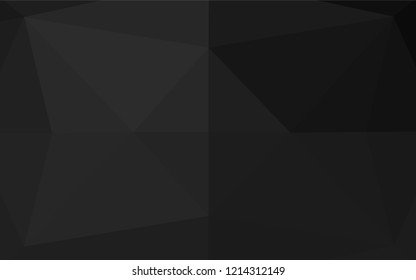 Dark Silver, Gray vector hexagon mosaic cover. A sample with polygonal shapes. A completely new design for your business.