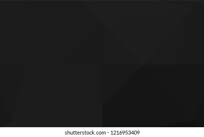 Dark Silver, Gray vector hexagon mosaic template. Brand new colored illustration in blurry style with gradient. The elegant pattern can be used as part of a brand book.