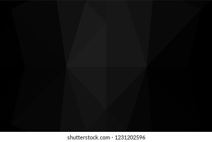 Dark Silver, Gray vector hexagon mosaic template. Modern geometrical abstract illustration with gradient. The elegant pattern can be used as part of a brand book.