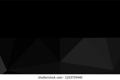 Dark Silver, Gray vector hexagon mosaic cover. Shining colored illustration in a Brand new style. Brand new design for your business.