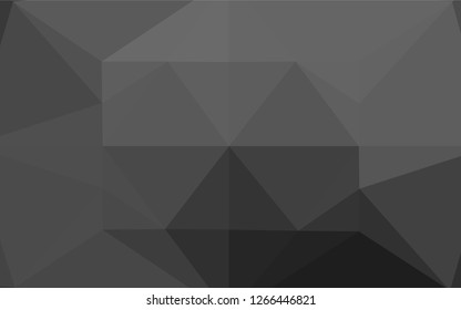 Dark Silver, Gray vector hexagon mosaic texture. Modern geometrical abstract illustration with gradient. The completely new template can be used for your brand book.