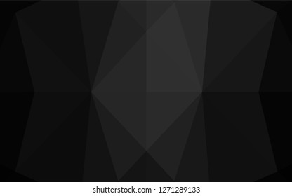 Dark Silver, Gray vector hexagon mosaic cover. Modern geometrical abstract illustration with gradient. A completely new design for your business.