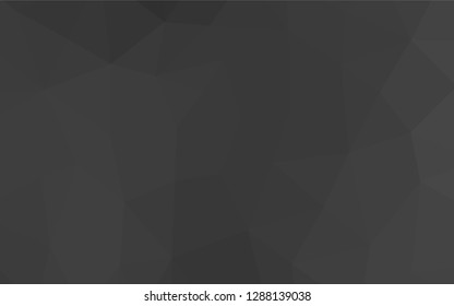 Dark Silver, Gray vector hexagon mosaic template. A vague abstract illustration with gradient. The textured pattern can be used for background.