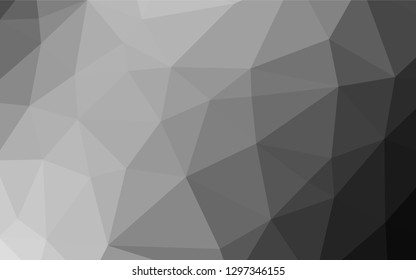 Dark Silver, Gray vector hexagon mosaic cover. Colorful abstract illustration with gradient. A completely new design for your business.