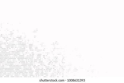 Dark Silver, Gray vector illustration which consist of circles. Dotted gradient design for your business. Creative geometric background in halftone style with colored spots.