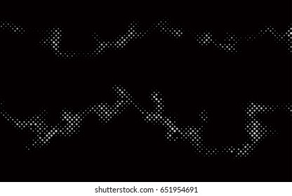 Dark Silver, Gray vector illustration which consist of circles. Dotted gradient design for your business. Creative geometric background in halftone style with colored spots.